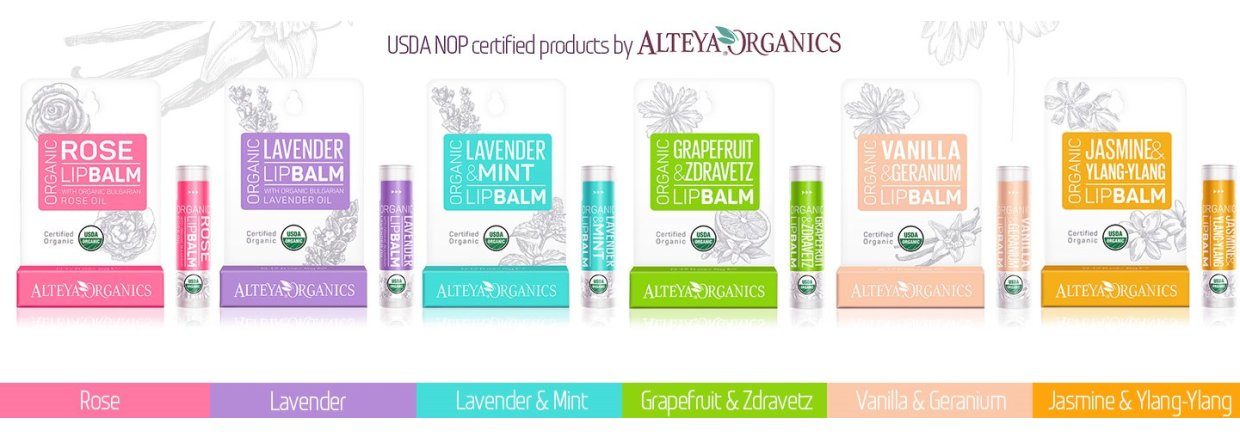 Glutenfri Lip Balm fra Alteya Organics