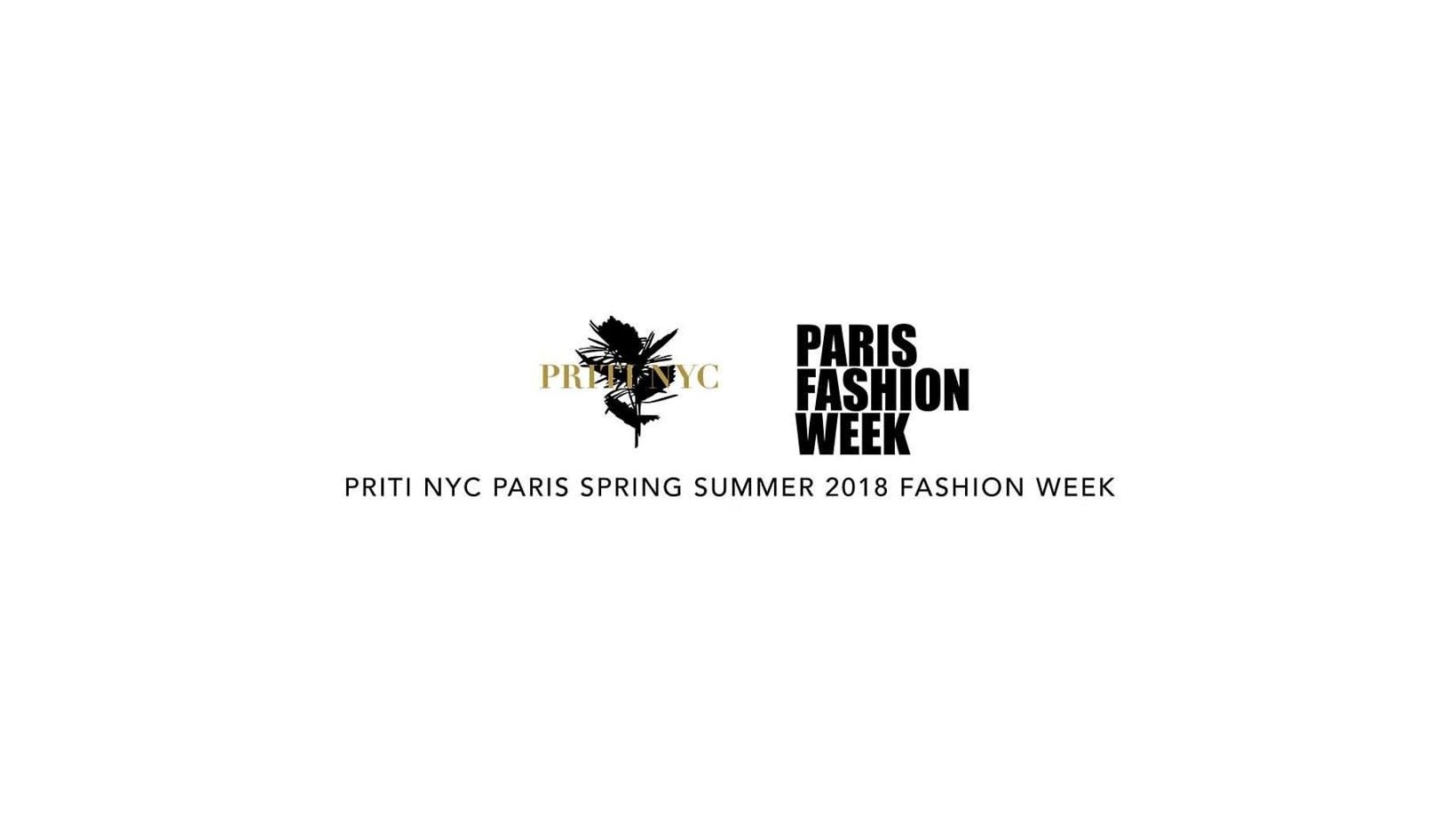 PRITI NYC on the catwalk at Paris fashion week for spring & summer 2018