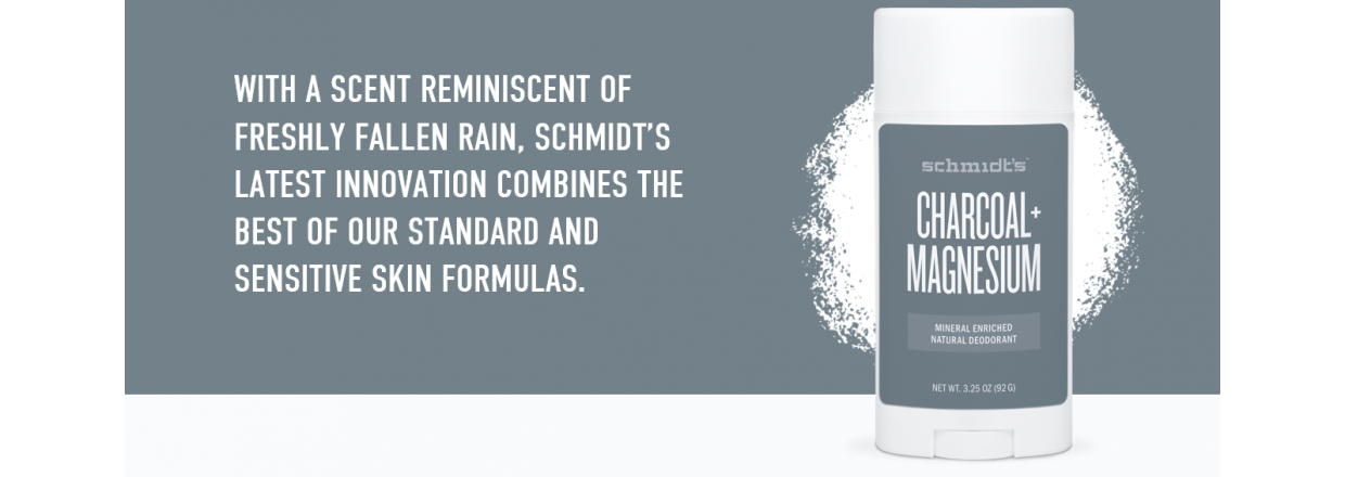 Bag om schmidts naturals deodorant Charcoal + Magnesium