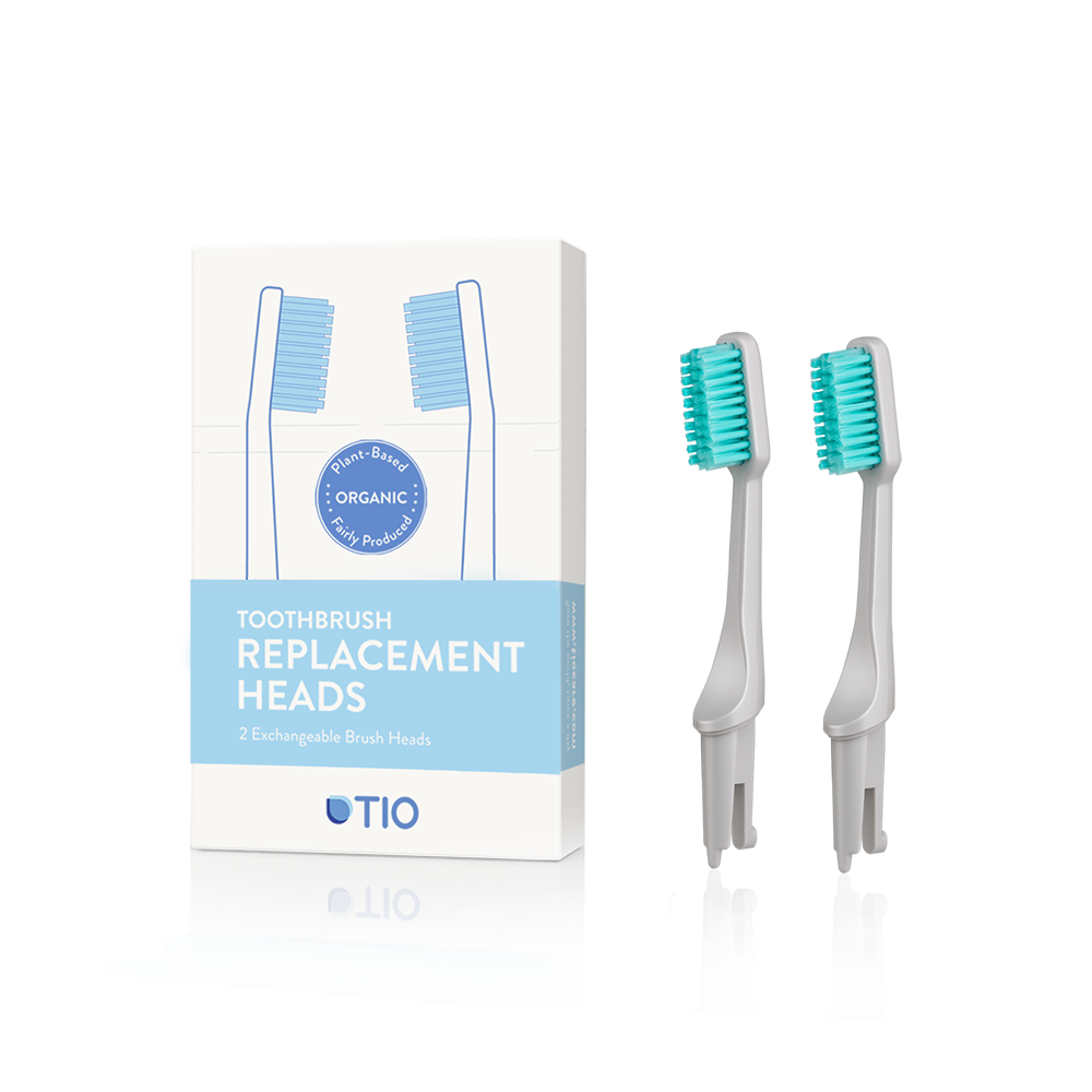TIO - Udskiftelige tandbørstehoveder i grå / medium
