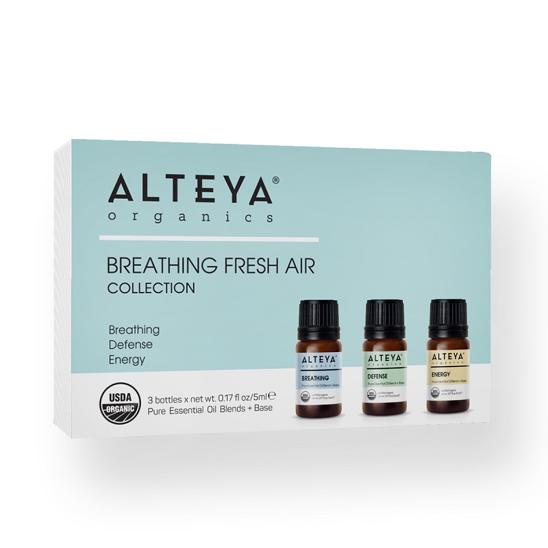 Se Alteya Organics - Økologiske Essentielle olier - Breathing Fresh Air Gaveæske hos Organic Beauty Supply