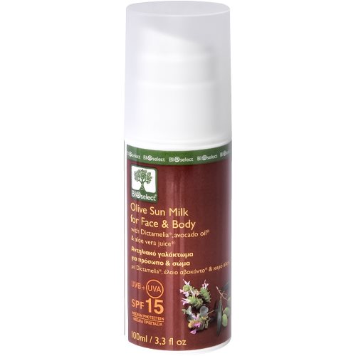 DATOVARE – BIOselect Sun Milk for face og body SPF 15
