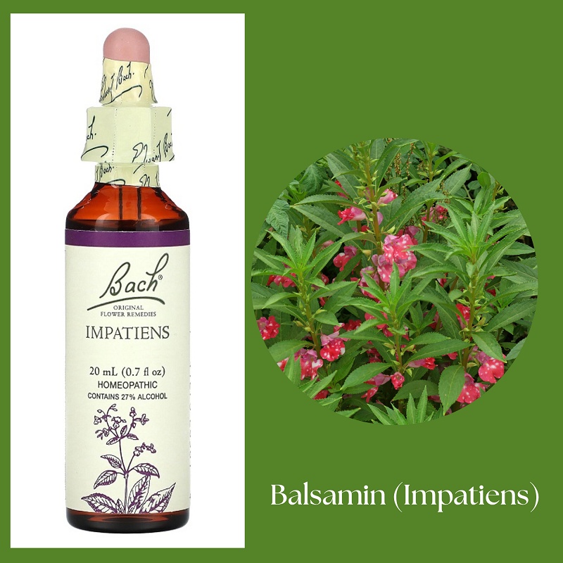 Bach® ORIGINAL FLOWER REMEDIES - Balsamin (Impatiens) 27% alkohol - 20 ml