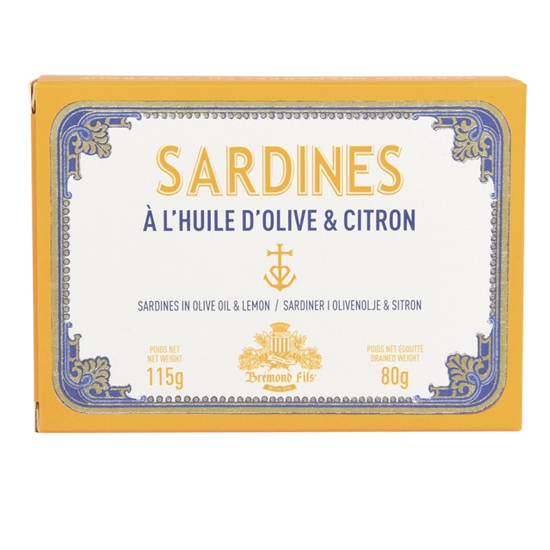 Sardiner i olivenolie - citron