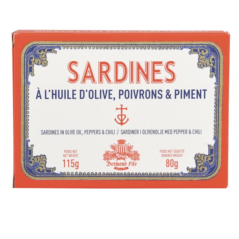 Sardiner i olivenolie - Peber & chili