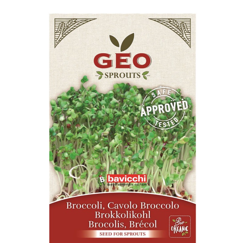 GEO GREENS - økologisk broccolifrø til spiring 13g