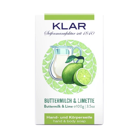 Se KLAR - Hånd- og Kropssæbe - Buttermilk & Lime hos Organic Beauty Supply