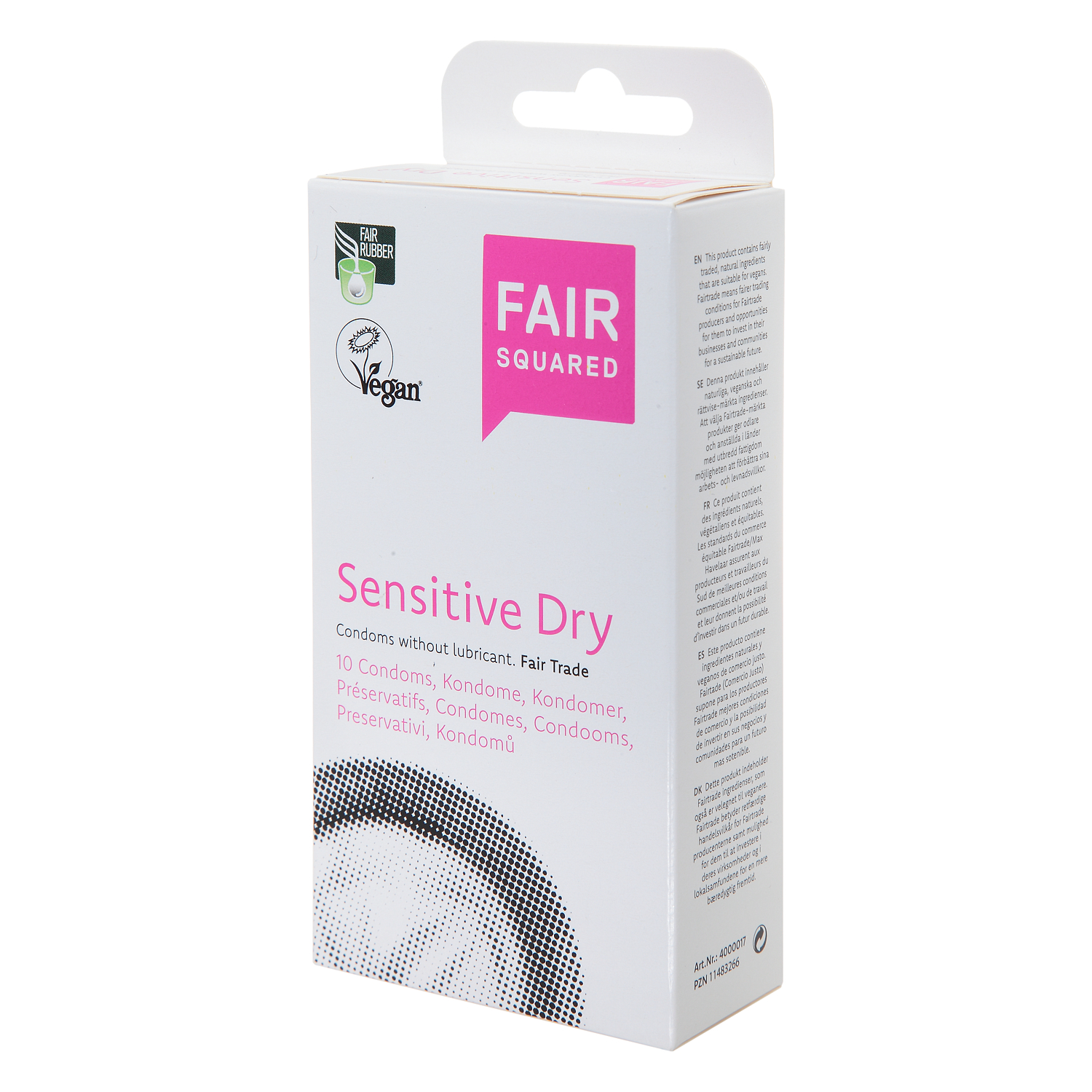 Se FAIR SQUARED - Sensitive Dry Kondom hos Organic Beauty Supply