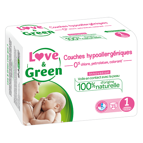 Se Love & Green - Newborn Bleer 2 til 5 kg hos Organic Beauty Supply