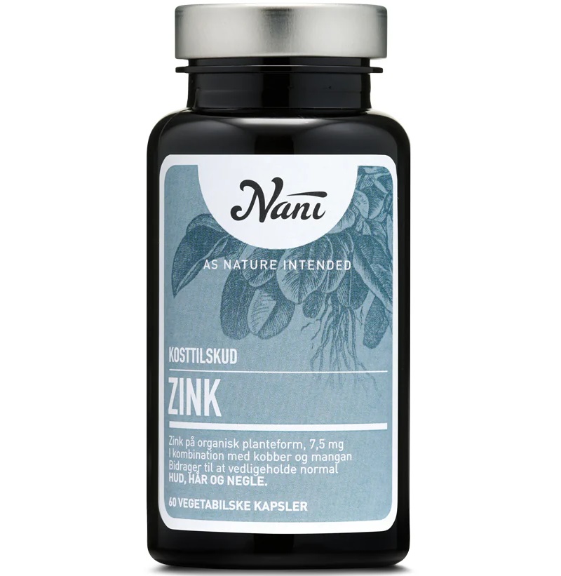 Nani - Zink - 60 Vegetabilske kapsler