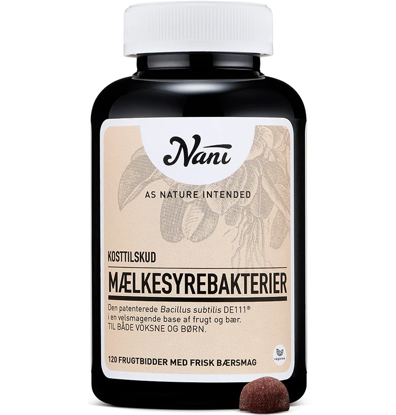 Nani - Mælkesyrebakterier - 120 stk. Frugtbidder