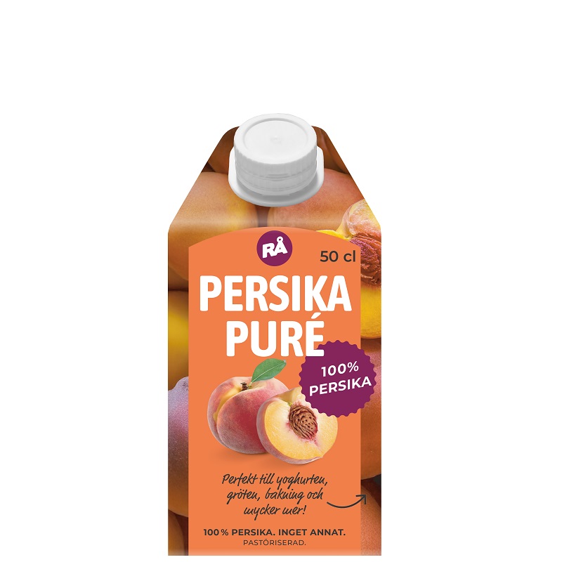 RÅ - 100% pure frugtpuré - fersken