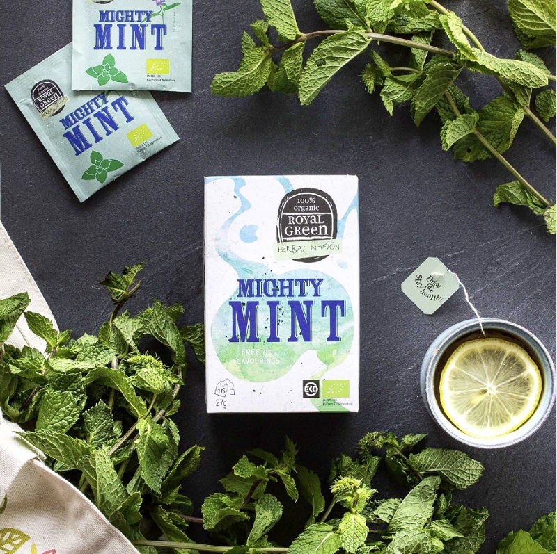 Se Royal Green - Mighty Mint Tea hos Organic Beauty Supply
