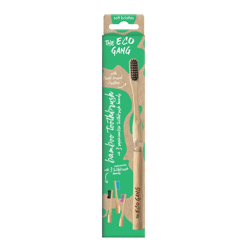 THE ECO GANG - Bambus Tandbørste med udskiftelig Tandbørstehoveder
