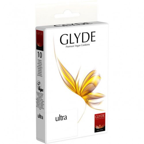 Se GLYDE - Kondomer Ultra 10 stk hos Organic Beauty Supply