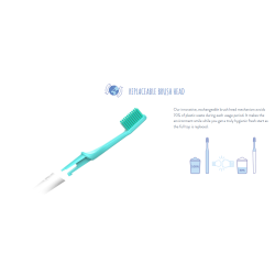 TIO - toothbrush in grey - medium