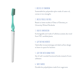 TIO - toothbrush in grey - medium