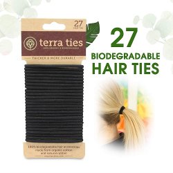 terra ties - Eco-friendly Hair Elastic in Black