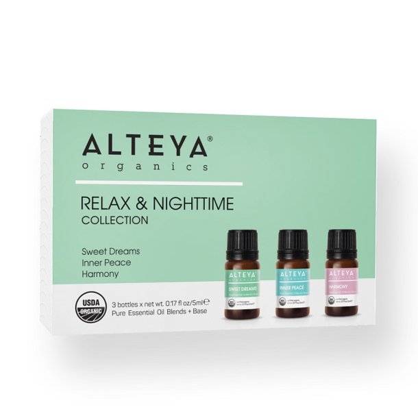 Alteya Organics - Rkologiske Essentielle olier  - Relax &amp; Nighttime Gaveske