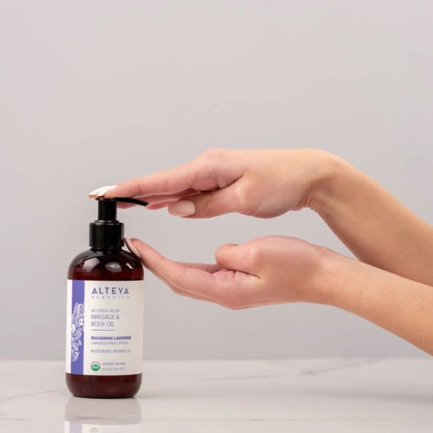 Alteya Organics - Lavender Massage &amp; Body Oil - De-stress + relax