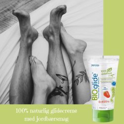 BIOglide� - 100 % naturligt glidmedel - jordgubbsarom 