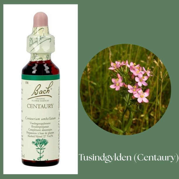 Bach� ORIGINAL FLOWER REMEDIES - Tusengyllen�rt (Centaury)  27% alkohol - 20 ml