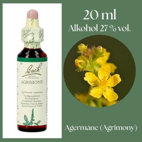 Bach� ORIGINAL FLOWER REMEDIES - Agrimony alkohol 27% vol. - 20ml