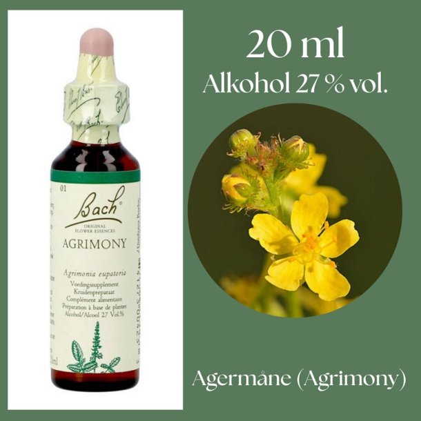 Bach� ORIGINAL FLOWER REMEDIES - Agrimony alkohol 27% vol. - 20ml