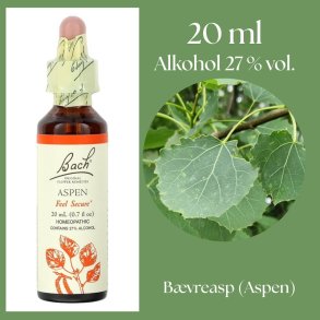 Bach� ORIGINAL FLOWER REMEDIES - B�verasp (Aspen) alkohol 27% vol. - 20ml