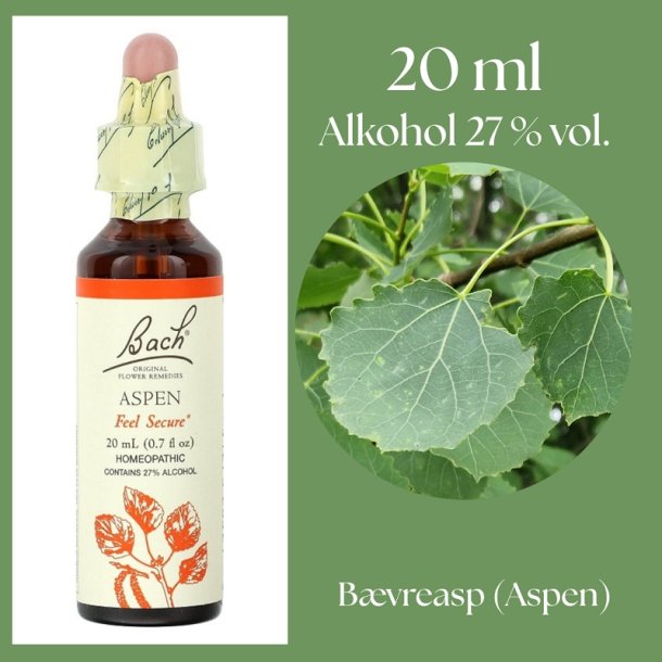 Bach� ORIGINAL FLOWER REMEDIES - B�verasp (Aspen) alkohol 27% vol. - 20ml