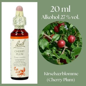 Bach� ORIGINAL FLOWER REMEDIES - K�rsb�rsplommon (Cherry Plum) alkohol 27% vol. - 20ml