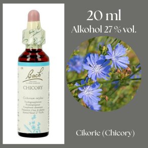 Bach� ORIGINAL FLOWER REMEDIES - Cikoria (Chicory) alkohol 27% vol. - 20ml