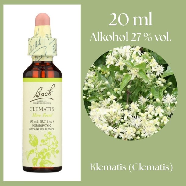 Bach� ORIGINAL FLOWER REMEDIES - Klematis (Clematis) alkohol 27% vol. - 20ml