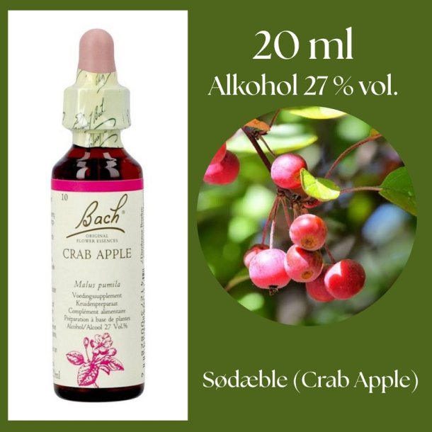 Bach� ORIGINAL FLOWER REMEDIES - S�tt �pple (Crab Apple) alkohol 27% vol. - 20ml