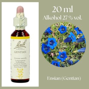 Bach� ORIGINAL FLOWER REMEDIES - Gentiana (Gentian) alkohol 27% vol. - 20ml