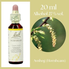 Bach� ORIGINAL FLOWER REMEDIES - Avenbok (Hornbeam) alkohol 27% vol. - 20ml