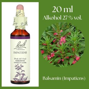 Bach� ORIGINAL FLOWER REMEDIES - Balsamin (Impatiens) alkohol 27% vol. - 20ml