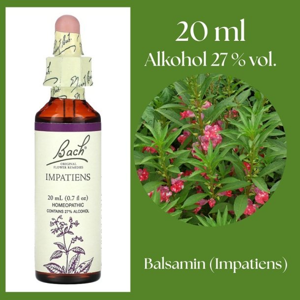 Bach� ORIGINAL FLOWER REMEDIES - Balsamin (Impatiens) alkohol 27% vol. - 20ml