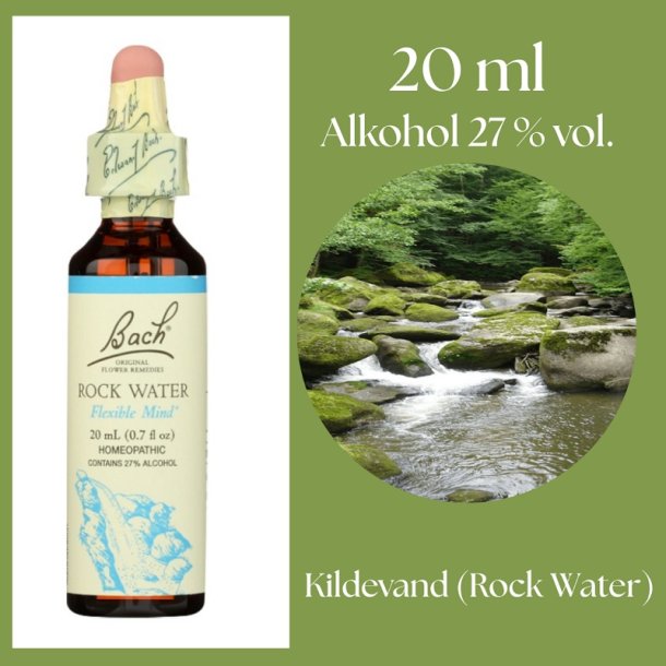 Bach� ORIGINAL FLOWER REMEDIES - K�llvatten (Rock Water) alkohol 27% vol. - 20ml