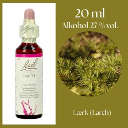 Bach� ORIGINAL FLOWER REMEDIES - L�rktr�d (Larch) alkohol 27% vol. - 20ml