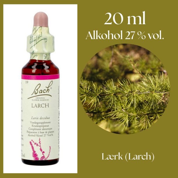 Bach� ORIGINAL FLOWER REMEDIES - L�rktr�d (Larch) alkohol 27% vol. - 20ml