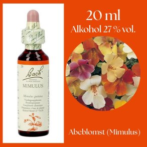 Bach� ORIGINAL FLOWER REMEDIES - Apblomma (Mimulus) alkohol 27% vol. - 20ml