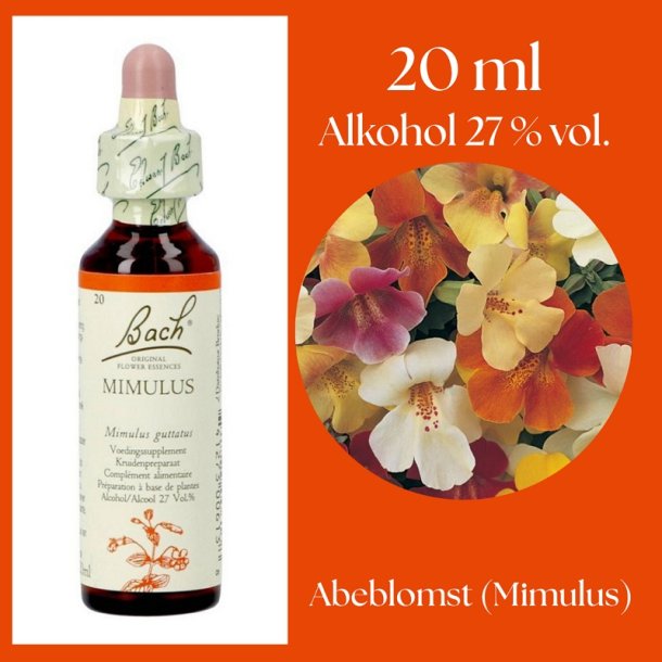 Bach� ORIGINAL FLOWER REMEDIES - Apblomma (Mimulus) alkohol 27% vol. - 20ml