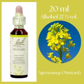 Bach� ORIGINAL FLOWER REMEDIES - F�ltsenap (Mustard) alkohol 27% vol. - 20ml