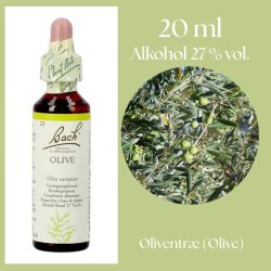Bach� ORIGINAL FLOWER REMEDIES - Olivtr�d (Oliv) alkohol 27% vol. - 20ml