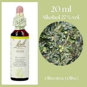 Bach� ORIGINAL FLOWER REMEDIES - Olivtr�d (Oliv) alkohol 27% vol. - 20ml