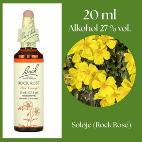 Bach� ORIGINAL FLOWER REMEDIES - Sol�ga (Rock Rose) alkohol 27% vol. - 20ml