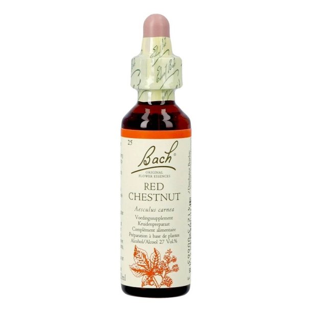 Bach� ORIGINAL FLOWER REMEDIES - Red Chestnut 27% alcohol - 20ml