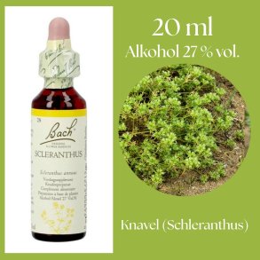 Bach� ORIGINAL FLOWER REMEDIES - Knopp (Schleranthus) alkohol 27% vol. - 20ml