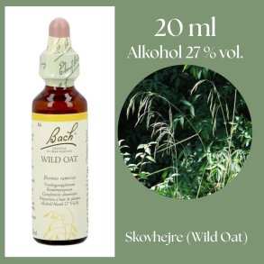 Bach� ORIGINAL FLOWER REMEDIES - Skogsh�ger (Wild Oat) alkohol 27% vol. - 20ml